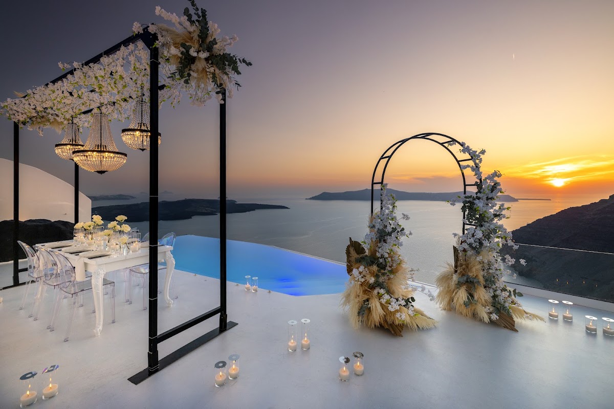 Santorini Weddings by Dana Villas